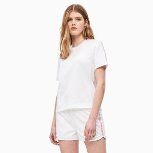 Calvin Klein dámské bílé tričko Tape - M (112)